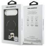 Karl Lagerfeld Karl & Choupette Pins MagSafe Black Kryt iPhone 17 Air