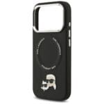 Karl Lagerfeld Karl & Choupette Pins MagSafe Black Kryt iPhone 17 Pro Max