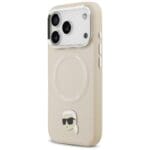 Karl Lagerfeld Karl Pin MagSafe Beige Kryt iPhone 17 Pro Max