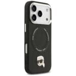 Karl Lagerfeld Karl Pin MagSafe Black Kryt iPhone 17 Pro Max