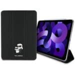 Karl Lagerfeld KLFC11RM24SAKCK iPad Air 11" 2024 Book Cover Black Saffiano Magnetic Karl &Choupette