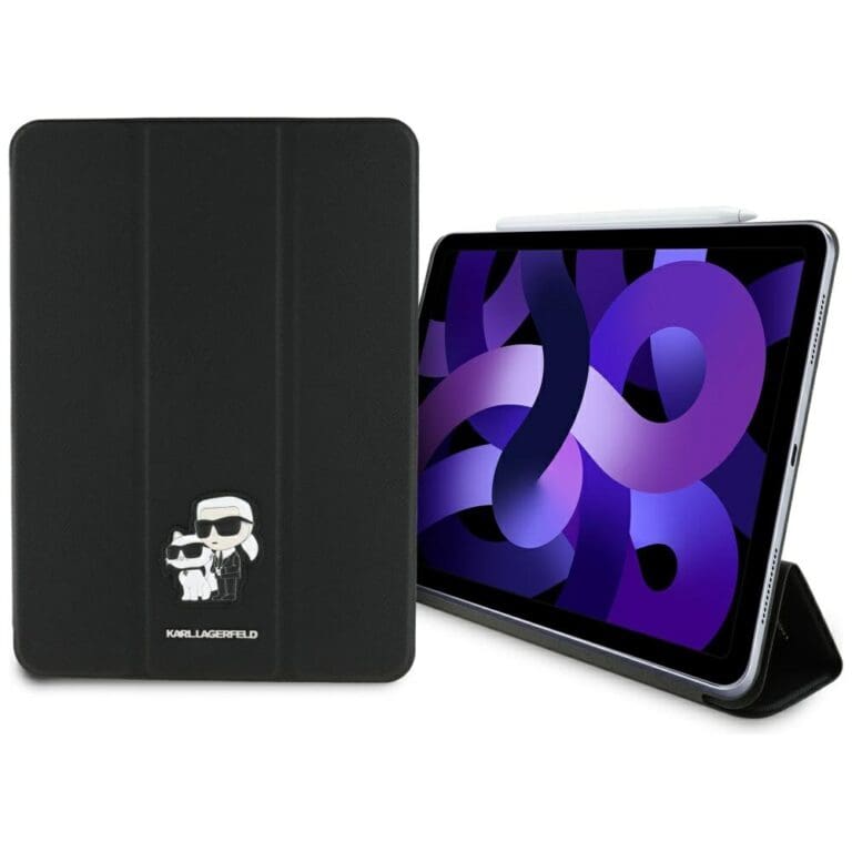 Karl Lagerfeld KLFC11RM24SAKCK iPad Air 11" 2024 Book Cover Black Saffiano Magnetic Karl &Choupette