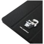 Karl Lagerfeld KLFC13PM24SAKCK iPad Pro 13" 2024 Book Cover Black Saffiano Magnetic Karl &Choupette