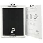 Karl Lagerfeld KLFC13PM24SAKCK iPad Pro 13" 2024 Book Cover Black Saffiano Magnetic Karl &Choupette