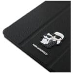 Karl Lagerfeld KLFC13RM24SAKCK iPad Air 13" 2024 Book Cover Black Saffiano Magnetic Karl &Choupette