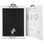 Karl Lagerfeld KLFC13RM24SAKCK iPad Air 13" 2024 Book Cover Black Saffiano Magnetic Karl &Choupette