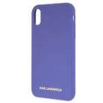 Karl Lagerfeld KLHCI61SLVOG Hardcase Violet Silicone Kryt iPhone XR