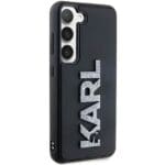Karl Lagerfeld KLHCM3DMBKCK S916 Black Hardcase 3D Rubber Glitter Logo Kryt Samsung Galaxy S23 Plus