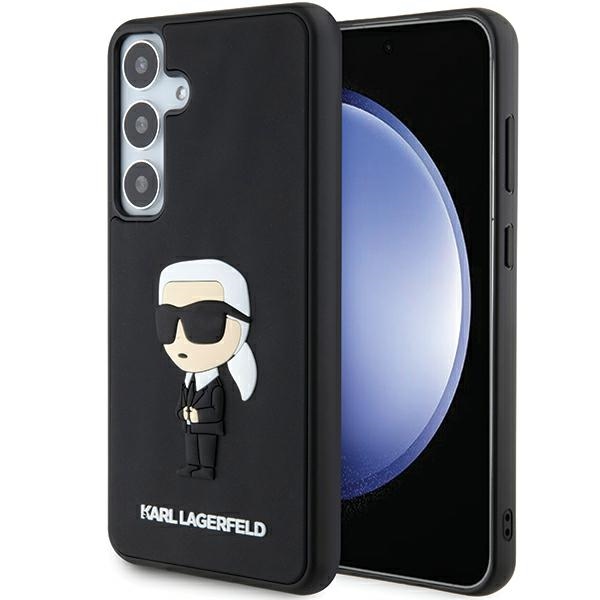 Karl Lagerfeld KLHCM3DRKINK S926 Black Hardcase 3D Rubber Ikonik Kryt Samsung Galaxy S24 Plus
