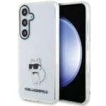 Karl Lagerfeld KLHCMHNCHTCT S926 Transparent Hardcase IML Choupette Kryt Samsung Galaxy S24 Plus