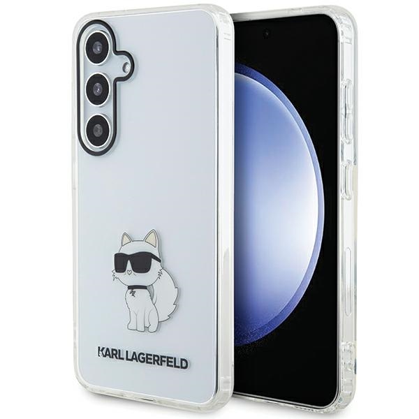 Karl Lagerfeld KLHCMHNCHTCT S926 Transparent Hardcase IML Choupette Kryt Samsung Galaxy S24 Plus