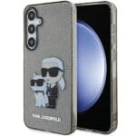 Karl Lagerfeld KLHCMHNKCTGK S926 Black Hardcase Glitter Karl&Choupette Kryt Samsung Galaxy S24 Plus