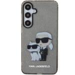 Karl Lagerfeld KLHCMHNKCTGK S926 Black Hardcase Glitter Karl&Choupette Kryt Samsung Galaxy S24 Plus