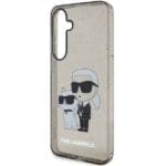Karl Lagerfeld KLHCMHNKCTGK S926 Black Hardcase Glitter Karl&Choupette Kryt Samsung Galaxy S24 Plus