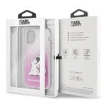 Karl Lagerfeld KLHCN58CFNRCPI Hardcase Pink Choupette Fun Kryt iPhone 11 Pro