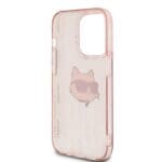 Karl Lagerfeld KLHCP13LHKLPCHP Pink Hardcase IML Choupette Head & Mono Kryt iPhone 13/13 Pro