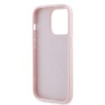 Karl Lagerfeld KLHCP14XPQDSMGP Pink Hardcase Diagonal Quilted Script Kryt iPhone 14 Pro Max