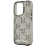 Karl Lagerfeld KLHCP15LHKDPNSK Black Hardcase IML Mono KL Pattern & Cord Kryt iPhone 15 Pro