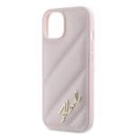 Karl Lagerfeld KLHCP15MPQDSMGP Pink Hardcase Diagonal Quilted Sc Kryt iPhone 14 Plus/15 Plus