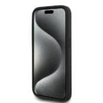 Karl Lagerfeld KLHCP15XPQDSMGK Black Hardcase Diagonal Quilted Script Kryt iPhone 15 Pro Max