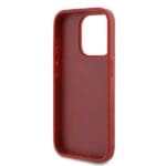 Karl Lagerfeld KLHCP15XPQDSMGR Red Hardcase Diagonal Quilted Script Kryt iPhone 15 Pro Max
