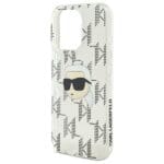 Karl Lagerfeld KLHCP16LHKLPKHT Transparent Hardcase IML Karl Head El Kryt iPhone 16 Pro