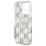 Karl Lagerfeld KLHCP16LHKLPKHT Transparent Hardcase IML Karl Head El Kryt iPhone 16 Pro