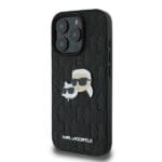 Karl Lagerfeld KLHCP16LPGKLKCPK Black Hardcase Monogram Karl&Chaoupette Head Kryt iPhone 16 Pro