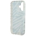 Karl Lagerfeld KLHCP16SHZBPKCCK Black Hardcase IML Zebra Pattern & Cord Kryt iPhone 16