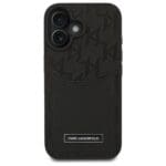 Karl Lagerfeld KLHCP16SPGKHPRPK Black Hardcase Cardslots Monogram Kryt iPhone 16