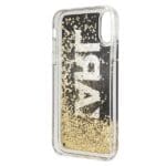 Karl Lagerfeld KLHCPXKAGBK Black Karl Logo Glitter Kryt iPhone X/XS