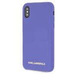 Karl Lagerfeld KLHCPXSLVOG Hardcase Violet Silicone Kryt iPhone X/XS