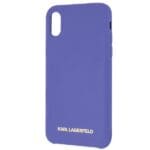 Karl Lagerfeld KLHCPXSLVOG Hardcase Violet Silicone Kryt iPhone X/XS