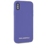 Karl Lagerfeld KLHCPXSLVOG Hardcase Violet Silicone Kryt iPhone X/XS