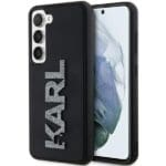 Karl Lagerfeld KLHCS3DMBKCK S911 Black Hardcase 3D Rubber Glitter Logo Kryt Samsung Galaxy S23
