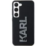 Karl Lagerfeld KLHCS3DMBKCK S921 Black Hardcase 3D Rubber Glitter Logo Kryt Samsung Galaxy S24