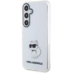 Karl Lagerfeld KLHCSHNCHTCT S921 Transparent Hardcase IML Choupette Kryt Samsung Galaxy S24