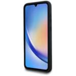 Karl Lagerfeld KLHCSSMHKCNPK 6 Hardcase Black Silicone Karl&Choupette Metal Pin Kryt Samsung Galaxy A35 5G