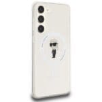 Karl Lagerfeld KLHMMHFCKNOT S916 Transparent Hardcase IML Ikonik MagSafe Kryt Samsung Galaxy S23 Plus