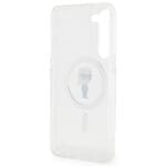 Karl Lagerfeld KLHMMHFCKNOT S916 Transparent Hardcase IML Ikonik MagSafe Kryt Samsung Galaxy S23 Plus