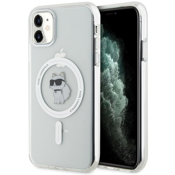 Karl Lagerfeld KLHMN61HFCCNOT Transparent Hardcase IML Choupette MagSafe Kryt iPhone 11/XR
