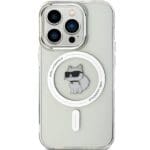 Karl Lagerfeld KLHMP13LHFCCNOT Transparent Hardcase IML Choupet Kryt iPhone 13/13 Pro