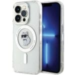 Karl Lagerfeld KLHMP13XHFCCNOT Transparent Hardcase IML Choupette MagSafe Kryt iPhone 13 Pro Max