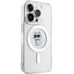 Karl Lagerfeld KLHMP13XHFCCNOT Transparent Hardcase IML Choupette MagSafe Kryt iPhone 13 Pro Max