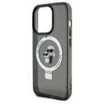 Karl Lagerfeld KLHMP13XHMRSKCK Black Hardcase Ring Stand Karl&Choupettt Kryt iPhone 13 Pro Max
