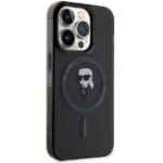 Karl Lagerfeld KLHMP14XHFCKNOK Black Hardcase IML Ikonik MagSafe Kryt iPhone 14 Pro Max