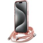 Karl Lagerfeld KLHMP15LHCKCKLCP Pink Hardcase IML Crossbody Monogram Karl & Kryt iPhone 15 Pro