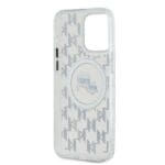 Karl Lagerfeld KLHMP15LHMCKMHT Transparent IML Monogram Karl&Choupet Kryt iPhone 15 Pro