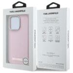 Karl Lagerfeld KLHMP15LPGMSRPP Pink Hardcase FW Metal Plate MagSafe Kryt iPhone 15 Pro