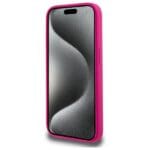 Karl Lagerfeld KLHMP15LSKHPPLF Fuschia Hardcase Silicone Karl Head Print MagSafe Kryt iPhone 15 Pro
